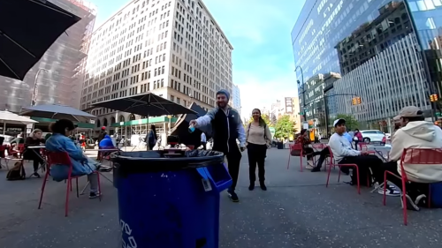 Successful Field Test: Robot Trash Cans Prove Durable in Busy New York City